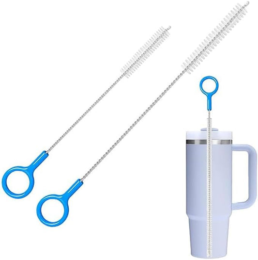 Long 10 & 12 Inch Food-Grade Metal Straw Cleaner Brush by CIDYAUST