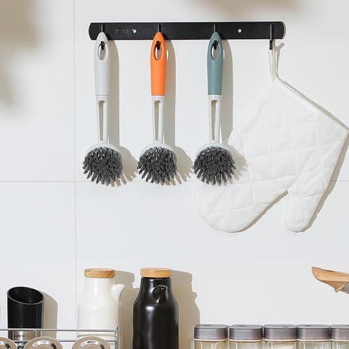 Patelai 12 Pack Long Handle Dish Scrub Brush Stiff Bristles - Image 6