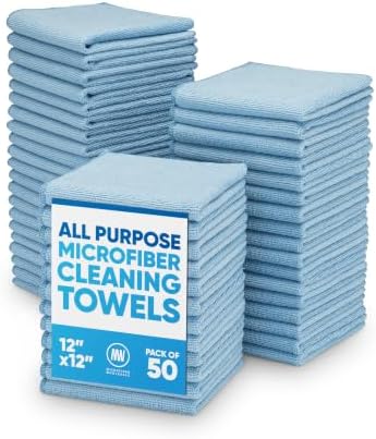 12" x 12" Microfiber Cleaning Cloths by MicrofiberWholesale