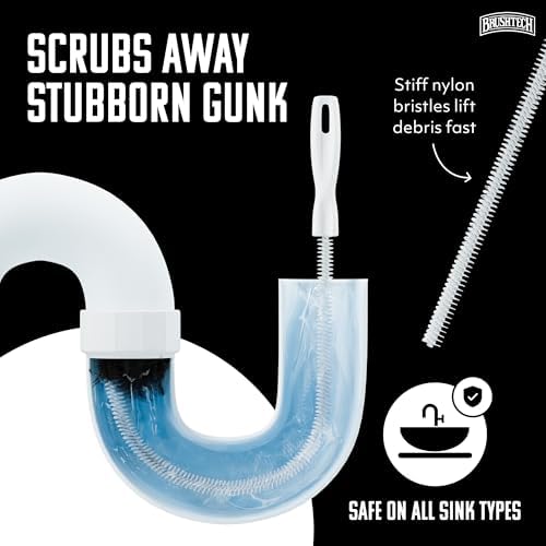 Brushtech Sink Drain & Overflow Multi-Purpose Cleaning Brush - Image 3