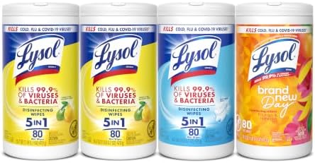 Lysol Disinfecting Wipes, Lemon + Mango + Linen, 80 ct. by Lysol