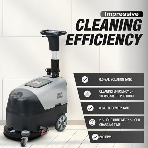 Battery Powered Walk Behind Floor and Carpet Scrubber Buffer Polisher Machine - Image 6