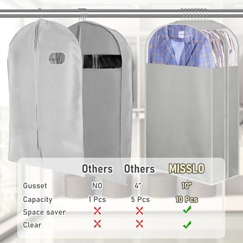 MISSLO 10" Gusseted Garment Bags - Image 3