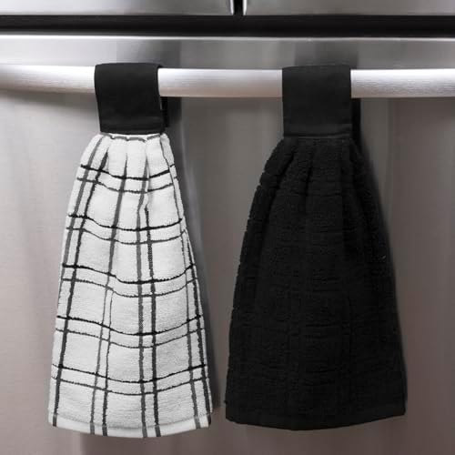 Ritz Premium 100% Cotton Solid and Multi Check Kitchen Tie Towel, Super Soft - Image 5