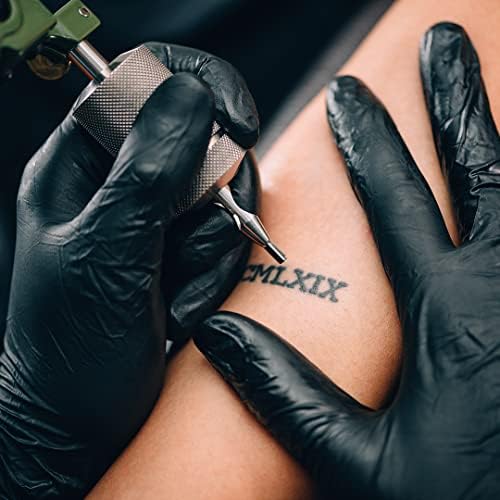 YKANG Black Disposable Nitrile Gloves, Latex Free Food Safe Cooking Gloves - Image 4