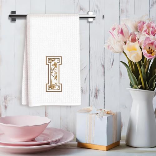 Chinoiserie Initial Kitchen Towels, Personalized Kitchen Towels, Personalized - Image 3