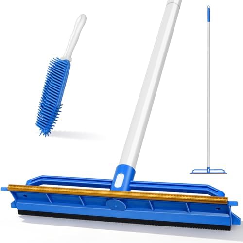 Carpet Rake for Pet Hair Removal – Remove Cat and Dog Hair for Rug by ZeroFussMoreComfort