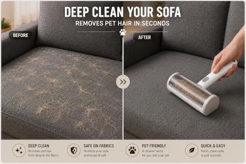 Pet Hair Remover Roller for Furniture and Couch - Image 3