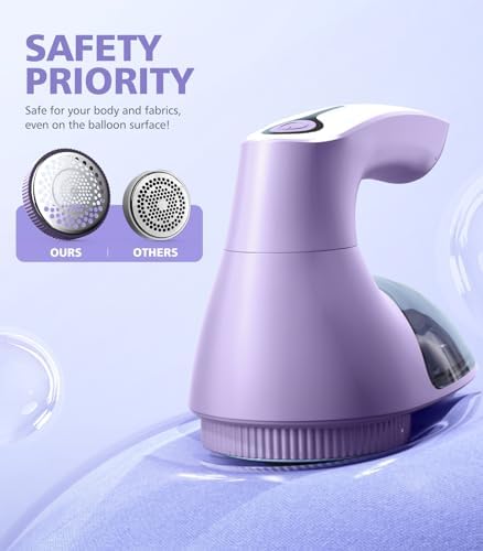 POPCHOSE Fabric Lint Shaver, 6-Leaf Blades & 2 Speed, Rechargeable - Image 5