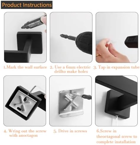 JOPOFI 2 Piece Bathroom Toilet Paper Holder - Image 7