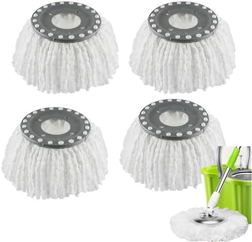 Spin Mop Heads Replacement for Old Hurricane Mr.Clean Round Microfibre by YWSHF