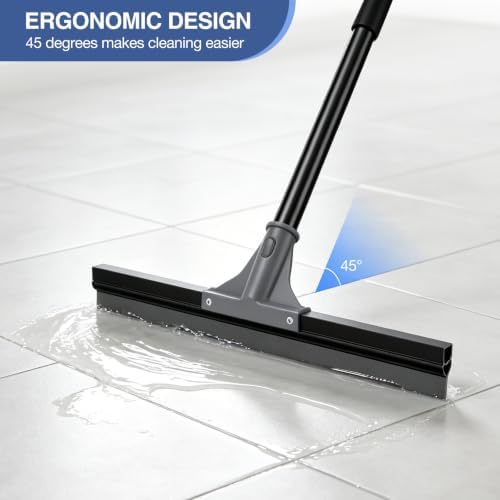 nacena Floor Squeegee with 62-in Long Adjustable Handle - Image 3