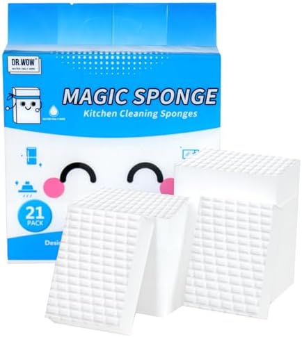Extra-Thick Melamine Sponge Erasers, 3.94 x 2.76 x 1.18 in by DrWOW