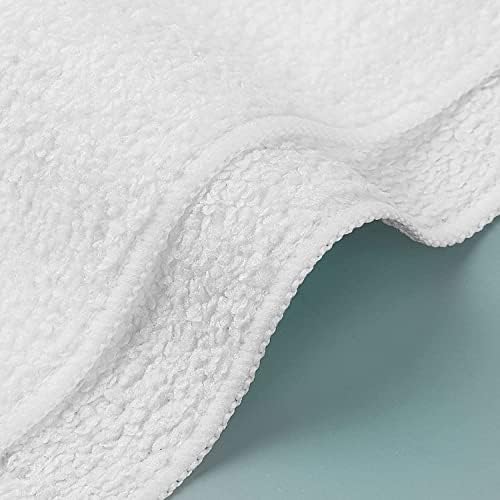 Orighty Washcloths Bulk, 50 Pack Microfiber Face Towels, 12x12 Inch White - Image 4