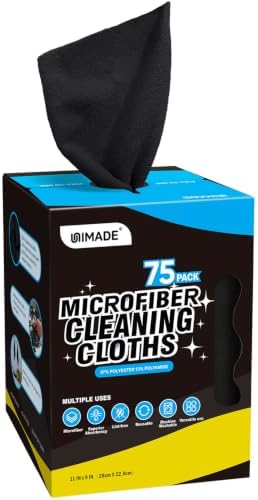 UNIMADE Microfiber Cleaning Cloth, 75 Sheets Microfiber Towels by Unimade
