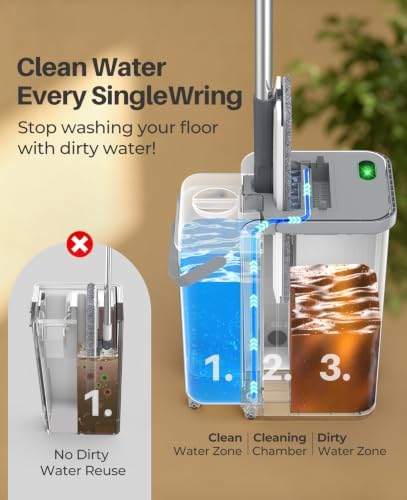 Mop and Bucket Set, Flat Mop and Bucket System - Image 3