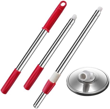 Extended Spin Mop Replacement Mop Handle, Upgraded 60-inch 360 Degrees Rotating by Midremer