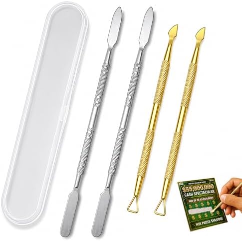 4pcs Metal Scratch Off Tool for Tickets by TOMULE
