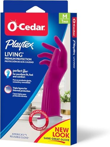 Playtex Living Drip-Catch Cuff Gloves, Medium 1 Pair - Image 2