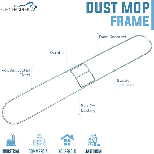 KLEEN HANDLER Commercial 48-Inch Clip On Dust Mop Frame - Image 2