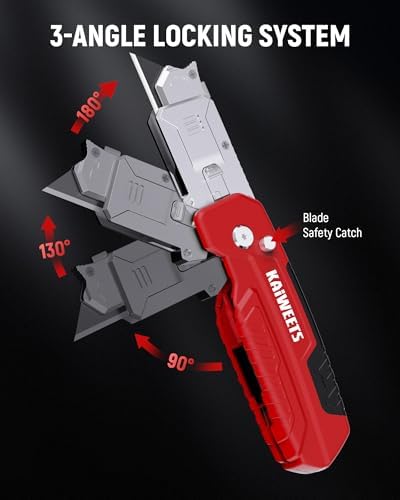 KAIWEETS 2-in-1 Utility Knife, Razor Blade Scraper, Box Cutter - Image 3