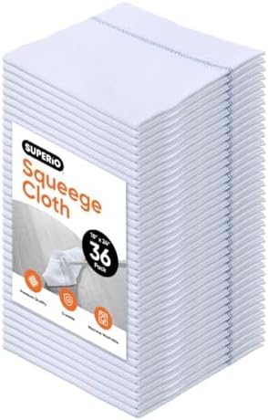 Superio Squeegee Mopping Towel Floor Cloth White Cloth by Superio