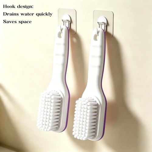 2 Pack Shoe & Laundry Cleaning Brush, Household Soft Bristle Scrubbing - Image 5