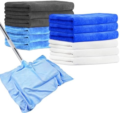 12 Pcs Extra Large Microfiber Cleaning Cloth, Microfiber Towels by CODOHI