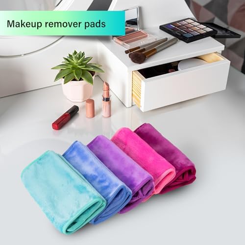 Nugilla Makeup Remover Cloth, 5 Packs Reusable Microfiber Makeup Remover Towels - Image 5
