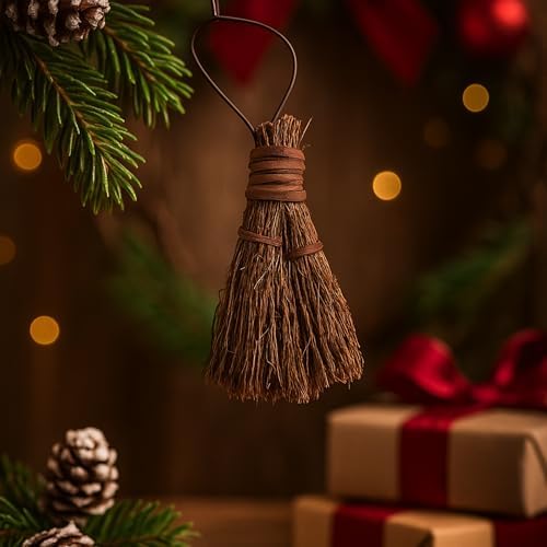 Pumpkin Spice Scented Broom 5-Pack – 3 in Rustic Broom - Image 6
