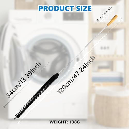 Dryer Lint Brush Vent Cleaner Tool 47.2 Inch Extra Long Flexible - Image 6