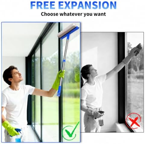 Professional Window Squeegee, 2 in 1 Squeegee Window Cleaner - Image 5