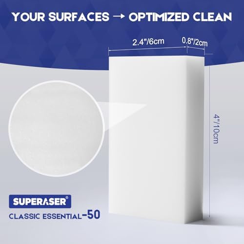 Essential-50 Melamine Cleaning Sponges, Water-Only - Image 3
