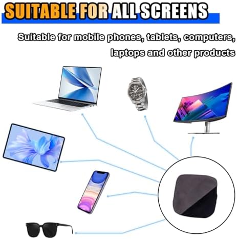 KITUREK Square Car Touch Screen Cleaner Cloth, Microfiber Cleaning Pad - Image 4
