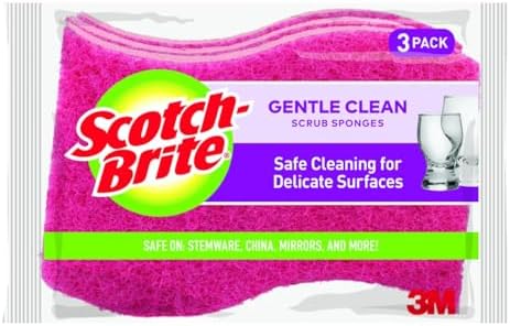 Scotch-Brite Gentle Clean Non-Scratch Scrub Sponge, 24 Nonscratch Kitchen by Scotch-Brite