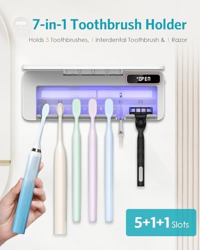 UV Toothbrush Cleaner Holder, Temracha Toothbrush Holders - Image 2