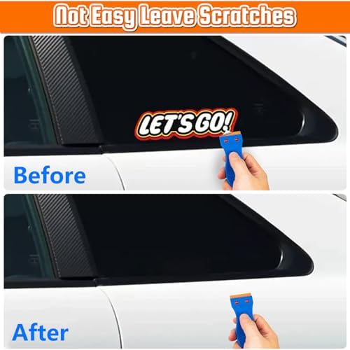 Plastic Razor Blade Scraper, Cleaning Scrapers Remover Storage - Image 3