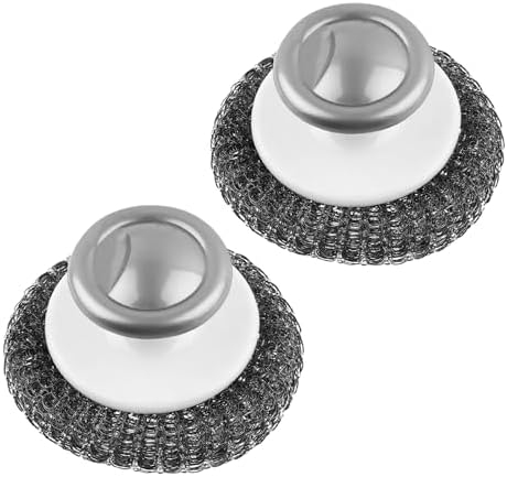 2 Pack Stainless Steel Wool Scrubber, Scrubbing Scouring Pad, Steel Wool by KTOJOY