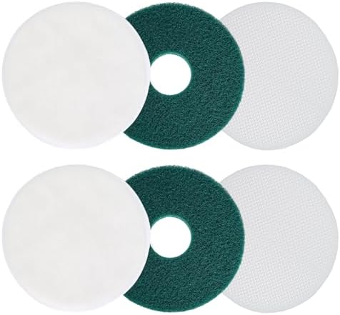 12" Commercial 437.056 Cleaning Orbiter Pad +Microfiber Carpet Bonnet+Floor by Poweka