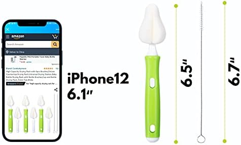 Baby Bottle Brush Kit, Sponge Heads, Straw Cleaners, Compact Tool - Image 7
