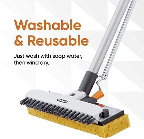 Sponge Mop Refill for Superio Butterfly Mop Only Overall: 9"x3" Screws: 6.5" - Image 4