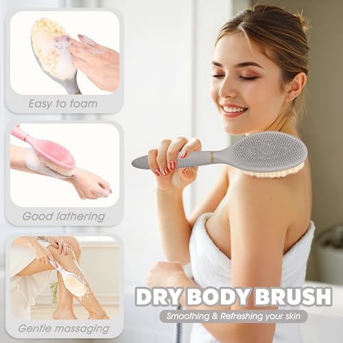 Foot Brush & Back Scrubber Set, 27.5''Adjustable Foot Scrubber - Image 6