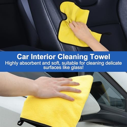 Car Interior Duster Detailing Brush Set Cleaning Gel Kit, Soft Microfiber - Image 7