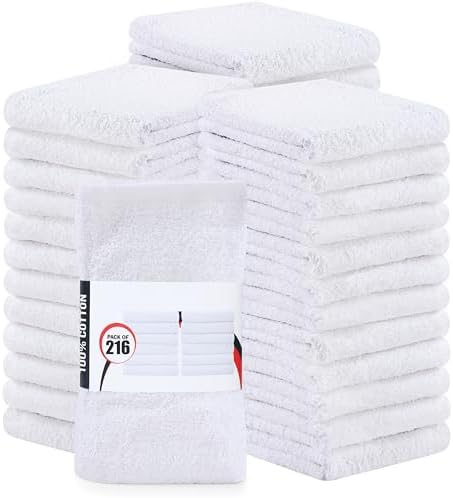 Bulk 216-pack Commercial Cotton Mop Towels, Hotels & Bar, 16x19 in by UTOPIATOWELS