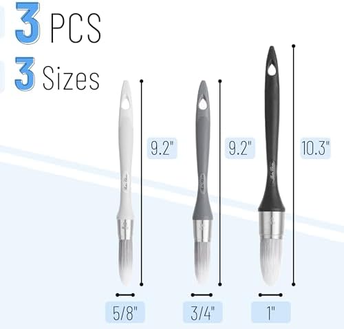 Bates- Trim Paint Brush, 3/4” and 1”, Ergonomic Handle, Trim Brushes - Image 2