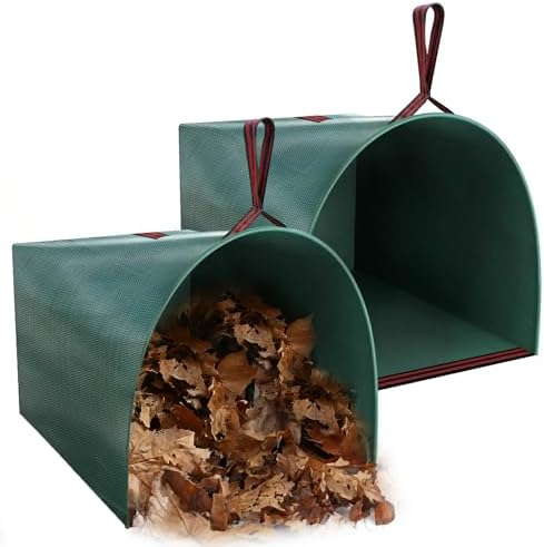 2 Pack 50 Gallon Dustpan-Type Garden Bag by Joyhalo
