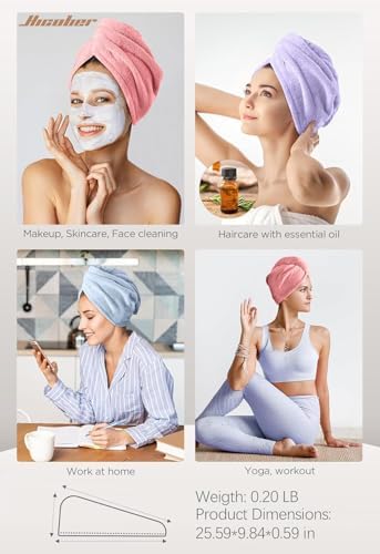 Hicober Microfiber Hair Towel Wrap - Image 5