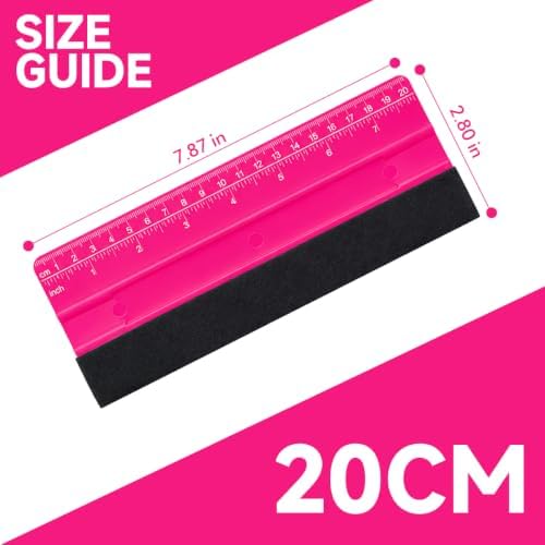 Suede Felt Squeegee w/Ruler, Car Film Smoothing Tool - Image 2