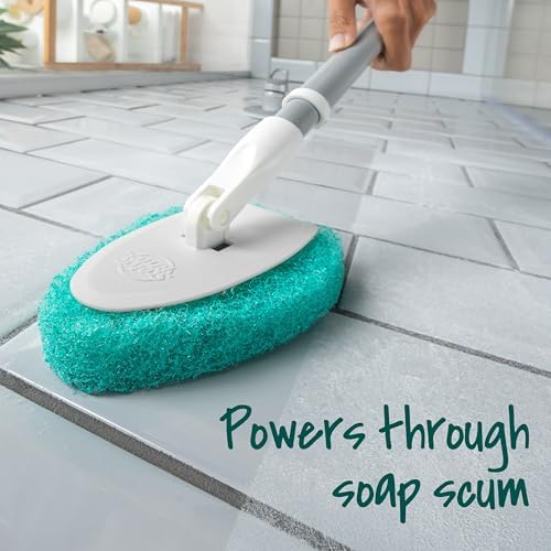 Scotch-Brite Extendable Tub & Tile Scrubber Kit, 1 Handle & 3 Scrubbers - Image 6