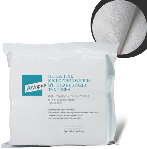 AAwipes Cleanroom Irregular Woven Linen Microfiber Wipes Knitted Superfine - Image 2